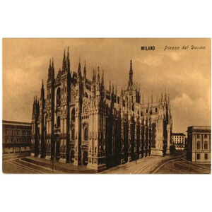 Milano Piazza Del Duomo Postcard